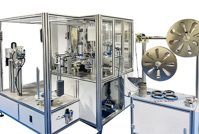 Máquina para fabricar discos de láminas